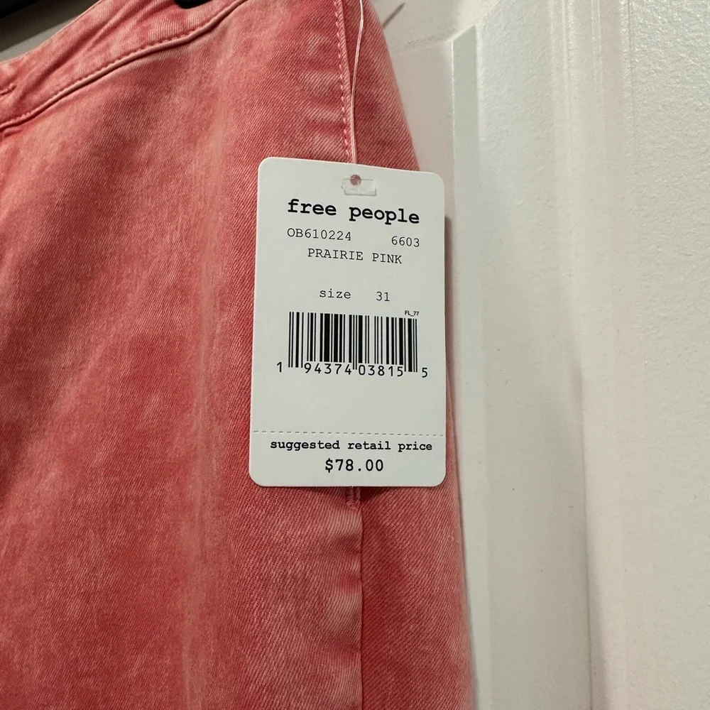 Free People Coral Pink float on Flare Pants - Picture 2 of 2